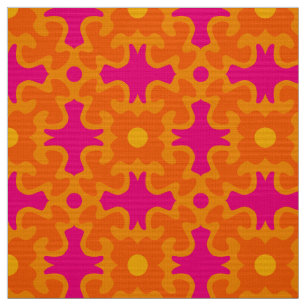 Retro Fabric mönster Tyg