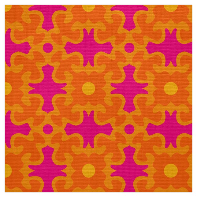 Retro Fabric mönster Tyg (Provkarta)