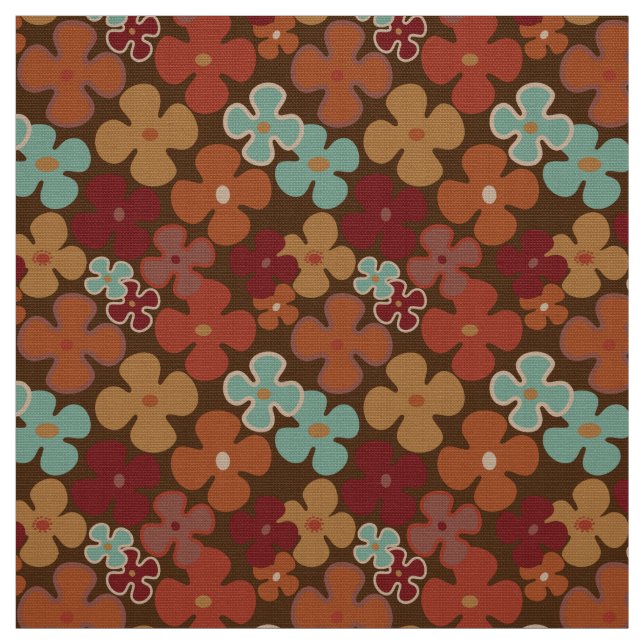 Retro Fabric mönster Tyg (Provkarta)