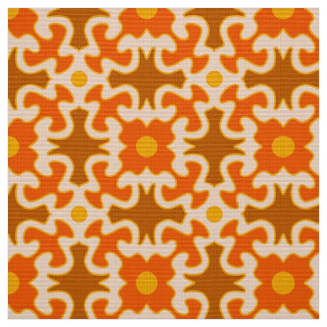Retro Fabric mönster Tyg (Provkarta)