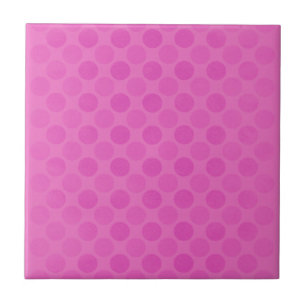 Retro faed rosa circles mönster kakelplatta