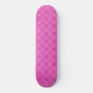 Retro faed rosa circles mönster mini skateboard bräda 18,5 cm