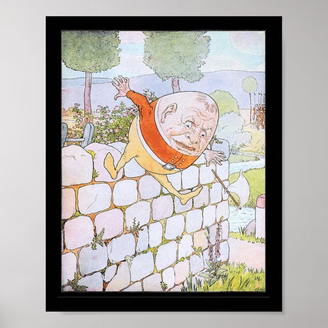 Retro Fairy the Underbar Fall Humpty Dumpy 1 Poster (Framsidan)