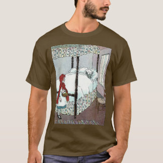Retro Fairytale Bad Varg Little Red Riding Huva T Shirt