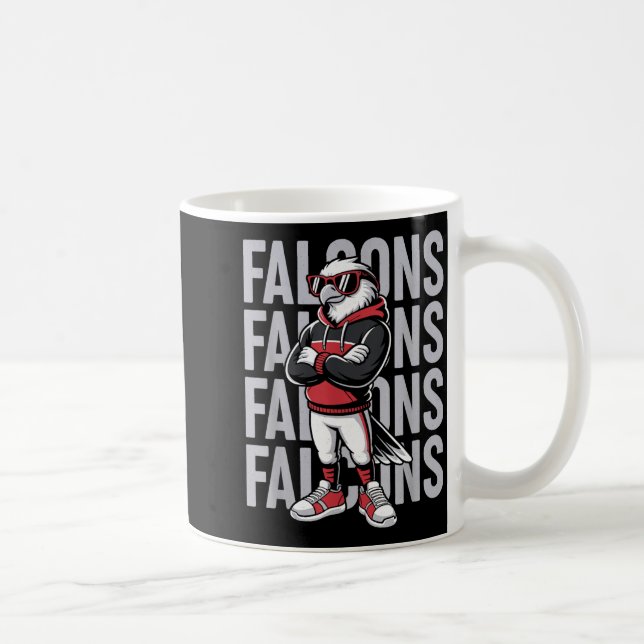 Retro Falcon Gift For Men Women Boys Girls Kids  Kaffemugg (Höger)