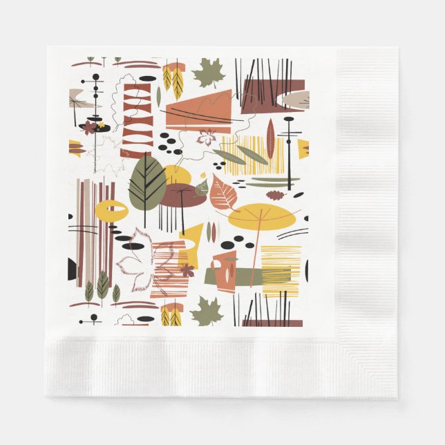 Retro Fall A Go-Go Pappersservett (Framsidan)