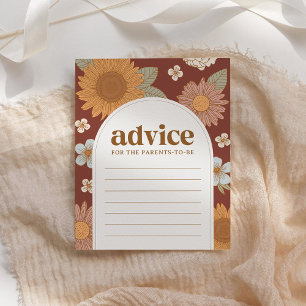 Retro Fall Blommigt Baby Shower Adapter