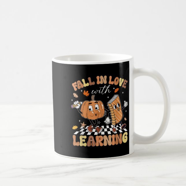 Retro-fall i Kärlek med en höstpump Kaffemugg (Höger)