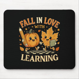 Retro-fall i Kärlek med en höstpump Musmatta