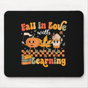 Retro-fall i Kärlek med en höstpump Musmatta