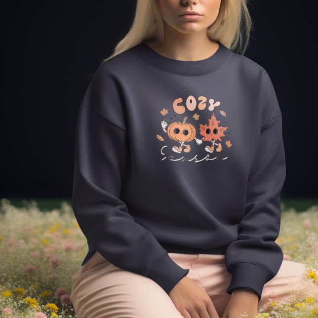 Retro Fall Mysigt säsong T Shirt (Retro Fall Cozy Season Sweatshirt)