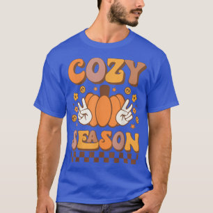 Retro Fall Mysigt Season Cute Fall Pumpkin Höger T Shirt