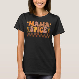 Retro Fall Pumpkin Hösthöstfamiljens Mamma för Tha T Shirt