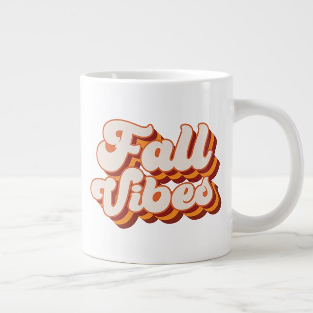 Retro Fall Vibes Jumbo Mugg (Höger)