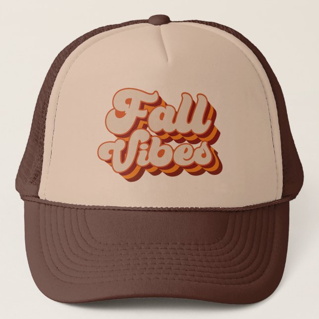Retro Fall Vibes Keps (Framsida)