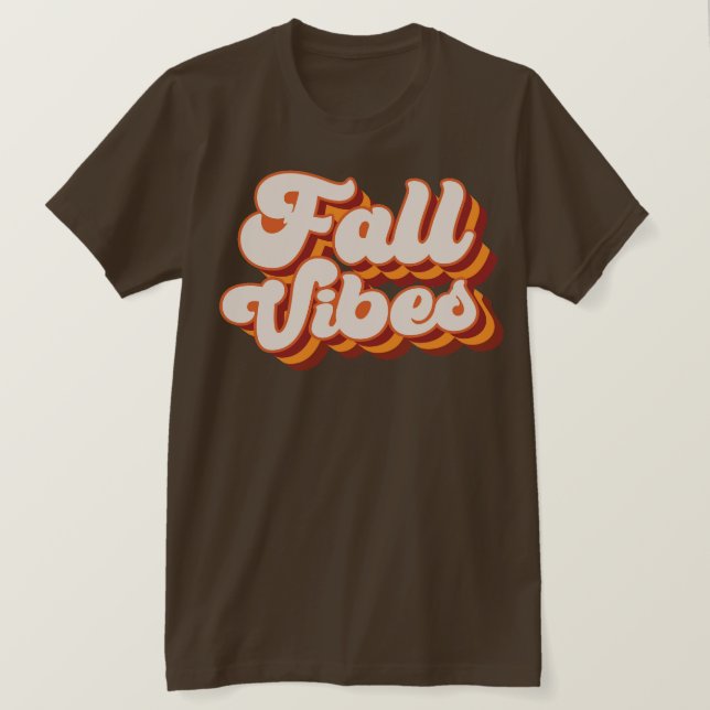 Retro Fall Vibes T Shirt (Design framsida)