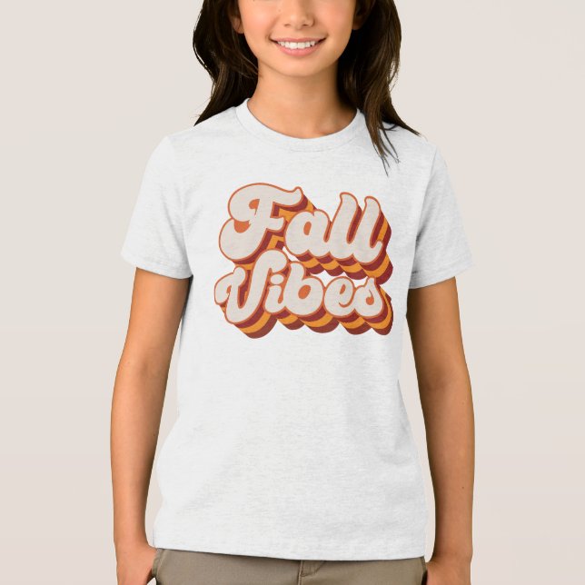 Retro Fall Vibes T Shirt (Framsida)