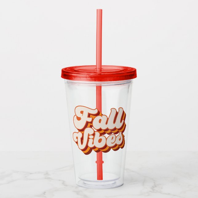 Retro Fall Vibes Take Away Mugg (Framsida)