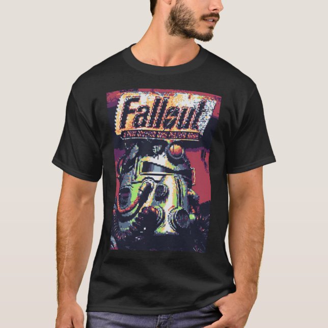 Retro Fallout Piel Cover family family T Shirt (Framsida)