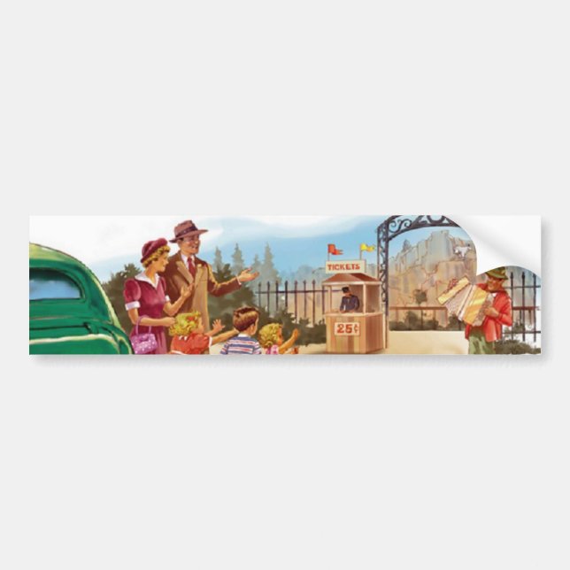 Retro-familj Bildekal (Framsidan)