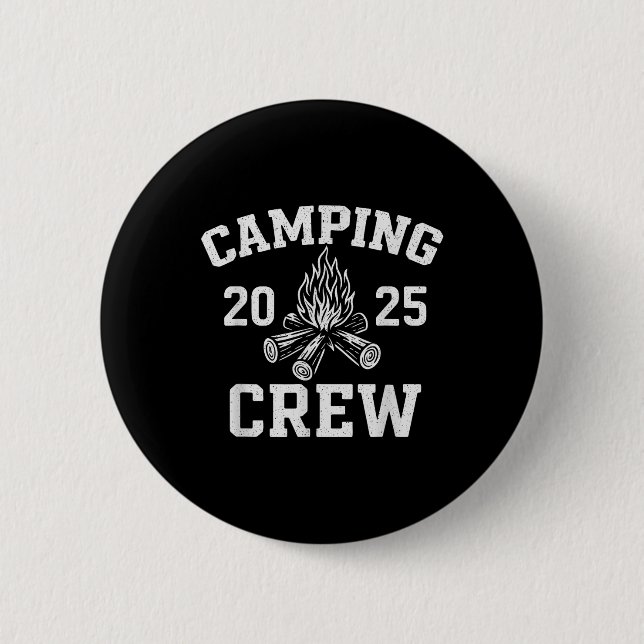 Retro Familj Matchande Camping Lag 2025  Knapp (Framsida)