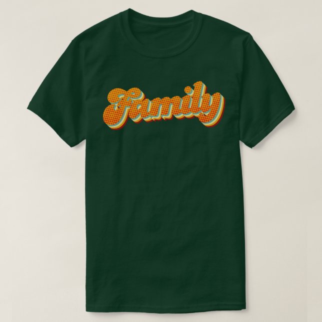 Retro-familj T Shirt (Design framsida)