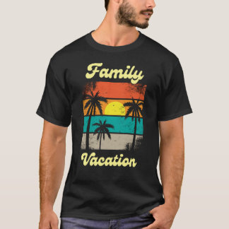 Retro familjesemester t shirt
