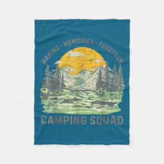 Retro Family Camng Crew Est 2025 Camper Camp Camng Fleecefilt