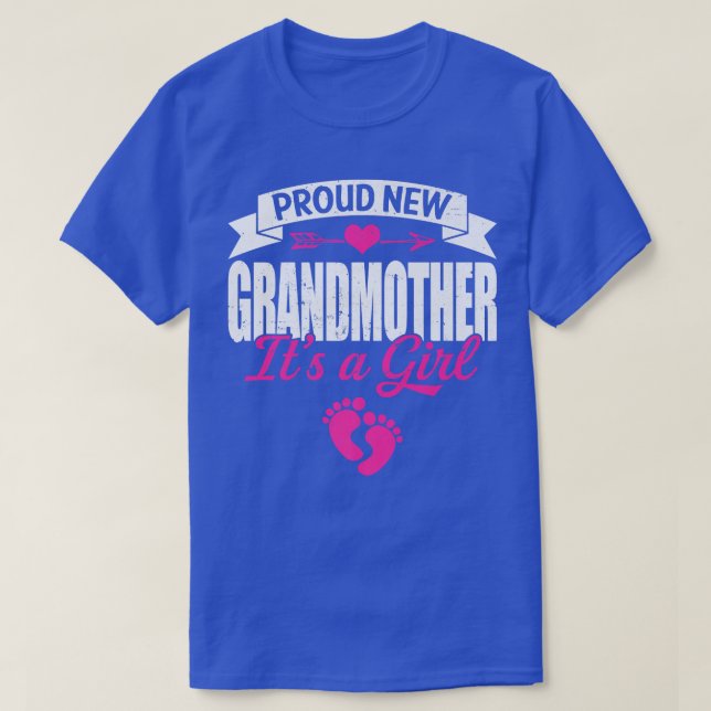 Retro Family Proud New Grandmor Det är en flickvän T Shirt (Design framsida)