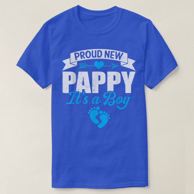Retro Family Proud New Pappy Det är en Boy Gender  T Shirt (Design framsida)