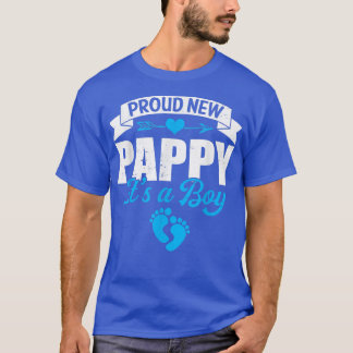 Retro Family Proud New Pappy Det är en Boy Gender  T Shirt