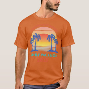 Retro Family Vacation 2023 Cherish Varje Sunset T Shirt