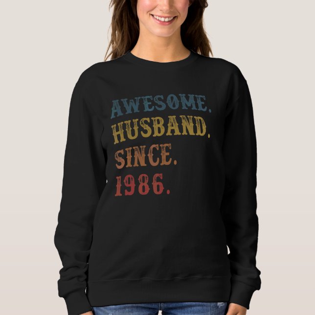 Retro Fantastisk Make sedan 1986 36 Bröllop T Shirt (Framsida)