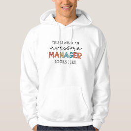 Retro Fantastisk Manager Funny Hoodie