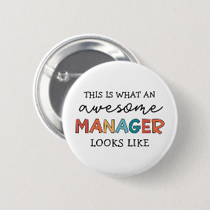 Retro Fantastisk Manager Funny Knapp