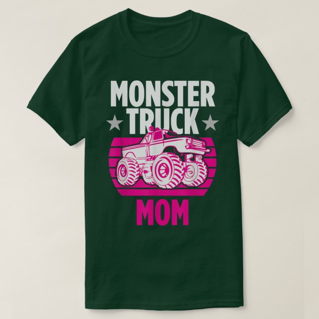 Retro Fantastisk Monster Lastbil Mamma gör stutter T Shirt (Design framsida)