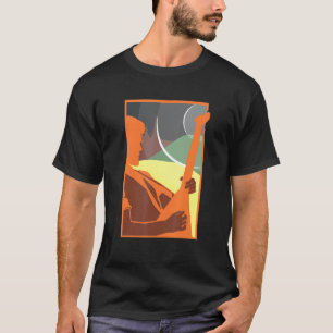 Retro Fantastisk Rockstar Sten N'Roll Design Prese T Shirt