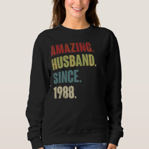 Retro Fantastisk sedan 1988 34 Bröllop Aniver T Shirt