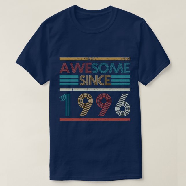 Retro Fantastisk sedan 1996 27:e födelsedagen 27 å T Shirt (Design framsida)