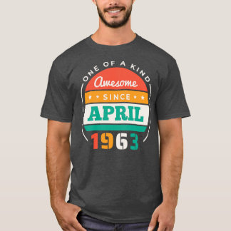 Retro Fantastisk sedan april 1963 Vintage Bd T Shirt