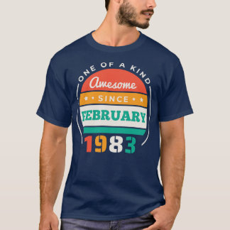 Retro Fantastisk sedan februari 1983 Vintagen på f T Shirt