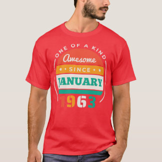 Retro Fantastisk sedan januari 1963 Vintagen T Shirt