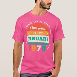 Retro Fantastisk sedan januari 1970 Vintage på föd T Shirt