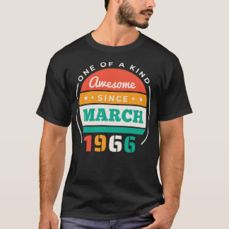 Retro Fantastisk sedan mars 1966 Vintage Bd T Shirt