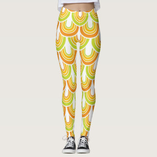 Retro Färg 5 Mönster #7 Leggings
