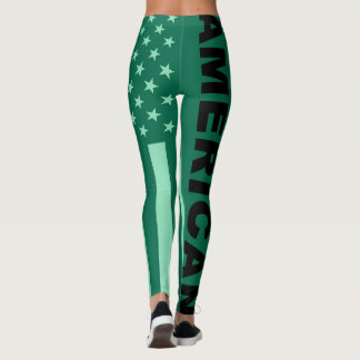 Retro Färg American Flagga #6 Leggings