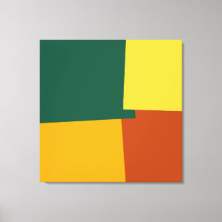Retro Färg Geometric Mönster #10 Canvastryck