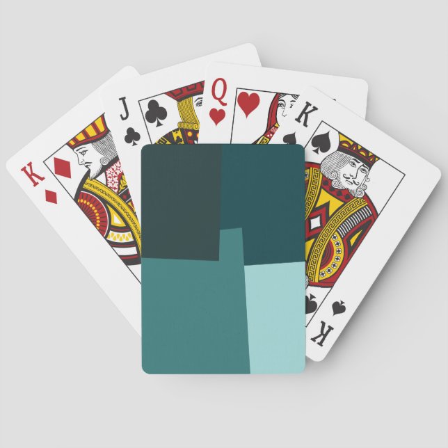 Retro Färg Geometric Mönster #7 Spelkort (Baksidan)