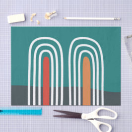 Retro-färg-grafik med bohemiska regnbågar