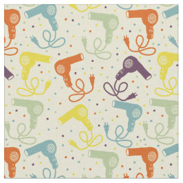 Retro Färg Hairdryers Blow Dryers Patternated Tyg